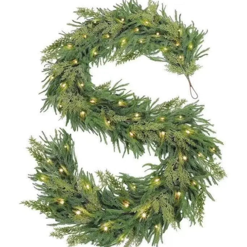 HomeGlow Cedar & Pine Garland — Effortless Cozy Holiday Magic