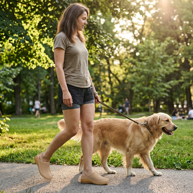 Ava – Perforated Wedge Sandals with Straps for All-Day Comfort