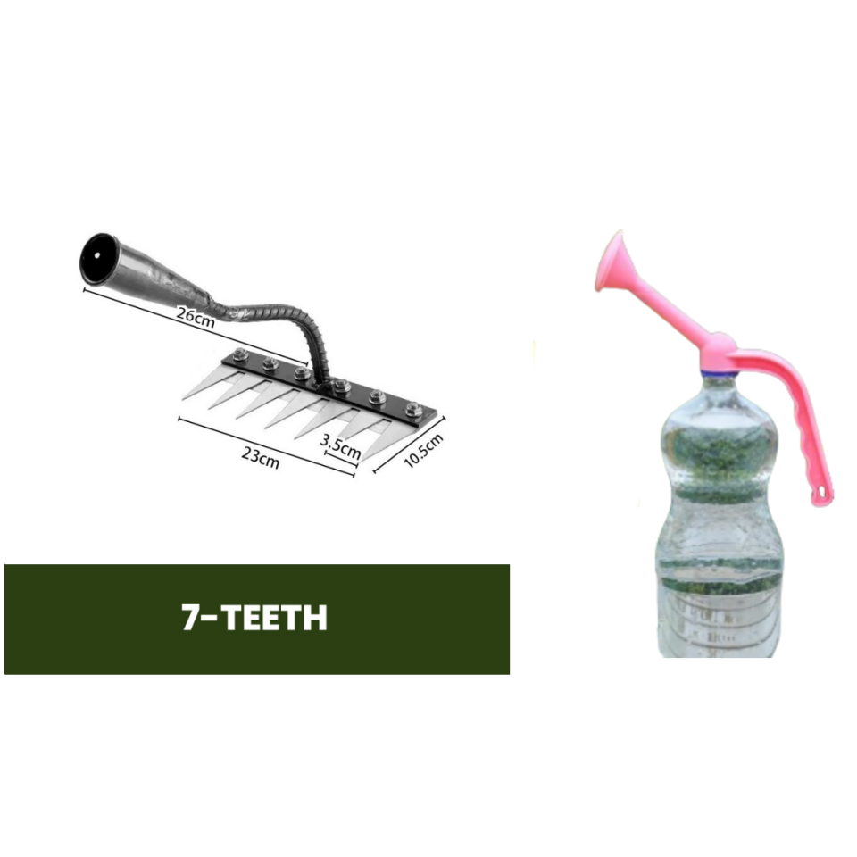 IronBloom — Carbon Steel Garden Rake | 50% OFF