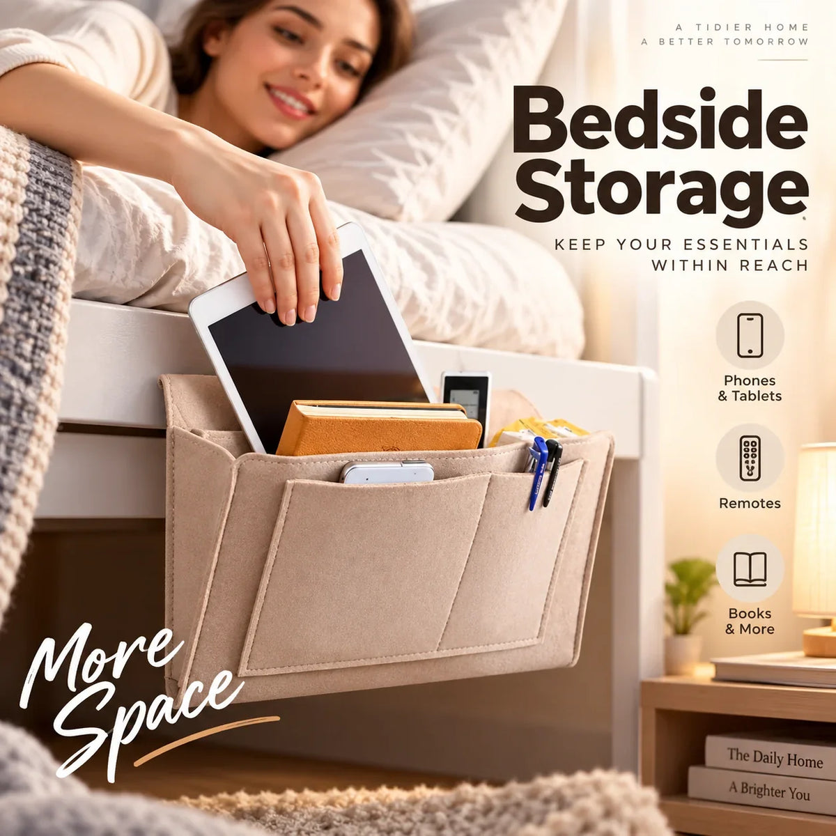 Bedside Bliss Caddy — Clutter-Free Calm