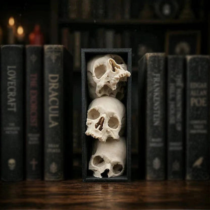 MorbidAura Skull Bookend — Command Attention, Organize Fearlessly