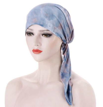 Ava — Floral Pre-Tied Headscarf with Soft Comfort