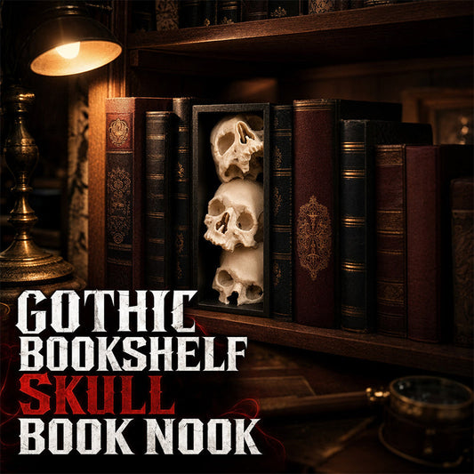 MorbidAura Skull Bookend — Command Attention, Organize Fearlessly