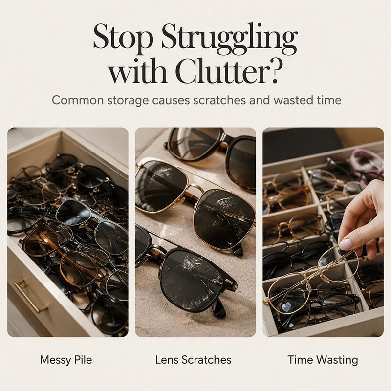 VisionGuard Sunglasses Storage Box — Protect. Showcase. Impress.