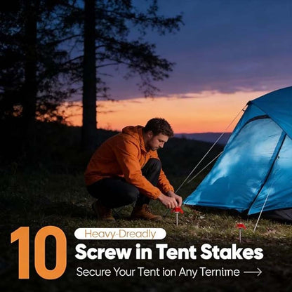 BlazeGrip — Steel Tent Stakes 4pcs set | 50% OFF