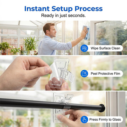 ClearHold Mounts – Damage-Free Curtain Freedom
