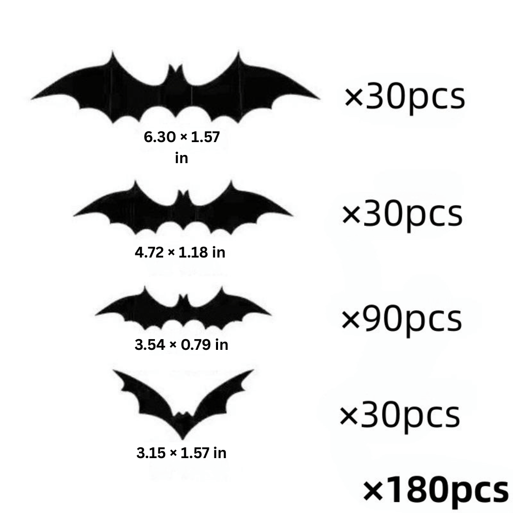PhantomWing — 3D Halloween Bat Wall Stickers | 50% OFF