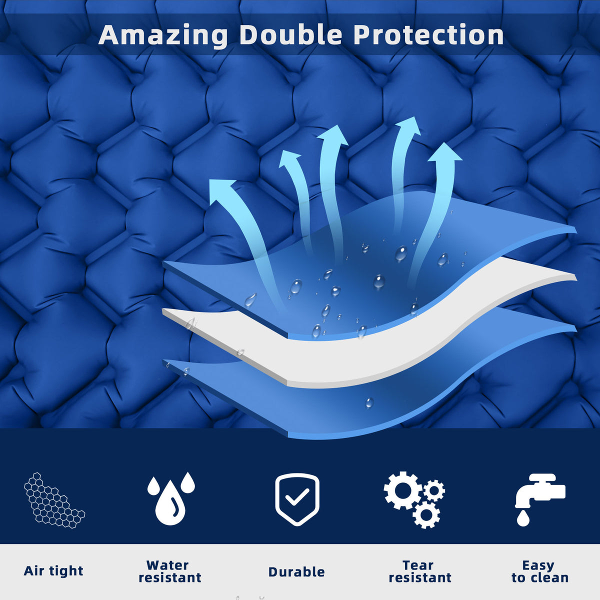AeroNest — Inflatable Camping Sleep Pad | 50% OFF