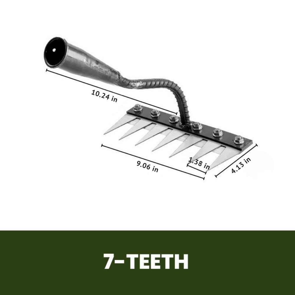 IronBloom — Carbon Steel Garden Rake | 50% OFF