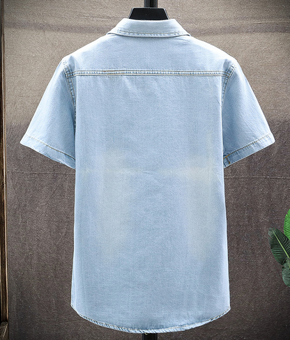 Eddie — Men's Cotton Denim Shirt | 50% OFF