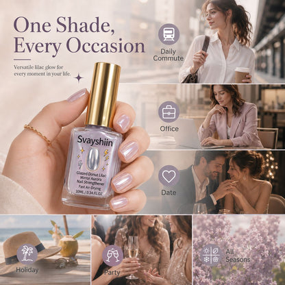 VelvetSheen — Lilac Aurora Nail Strengthener | 1+1 FREE