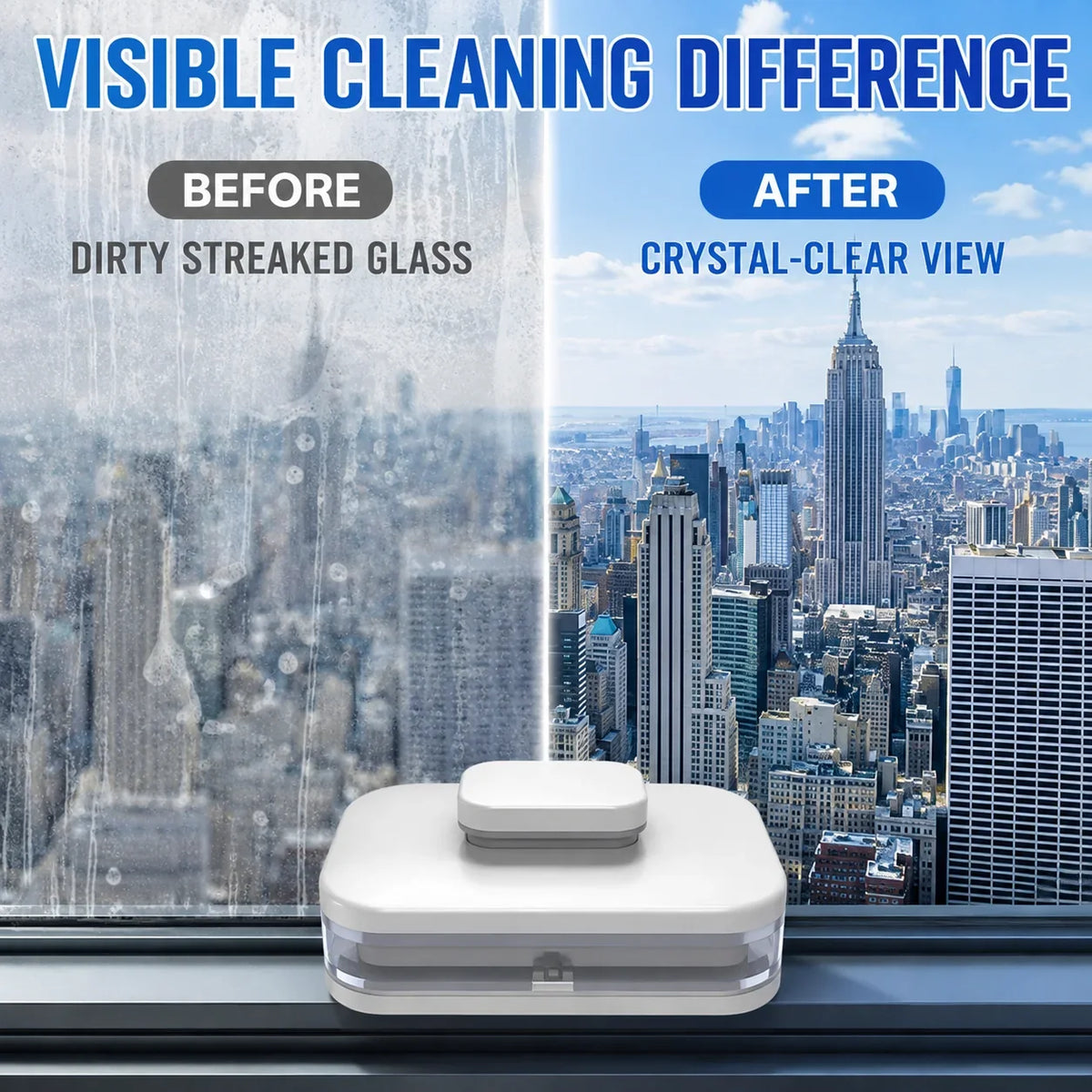 CrystalMist Magnetic Cleaner — Sparkling Windows, Effortless Speed