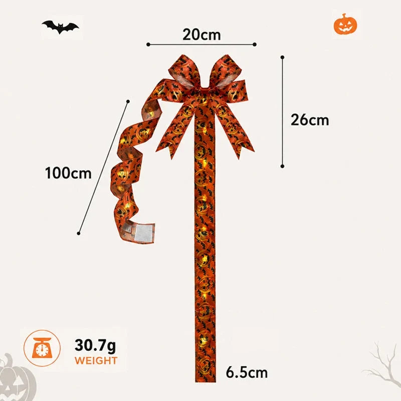 LuminaHaunt — LED Halloween Bow Decoration | 1+1 FREE
