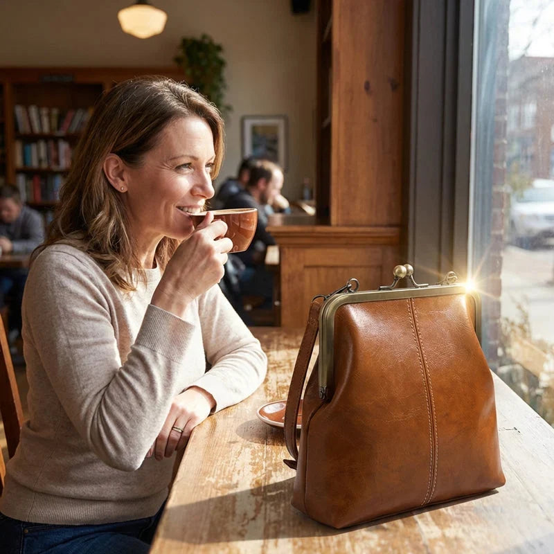 Sophia — Women’s PU Leather Handbag with Vintage Flair
