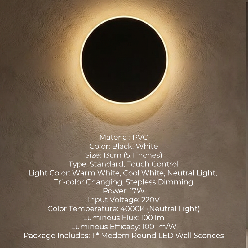 HaloLux LED Wall Light — Instant Ambient Lighting