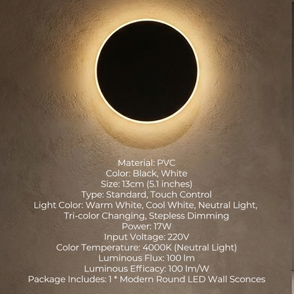 HaloLux LED Wall Light — Instant Ambient Lighting