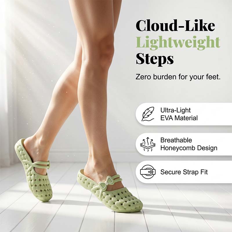 Rose — Women’s Breathable SoftGrip Slippers for Comfort