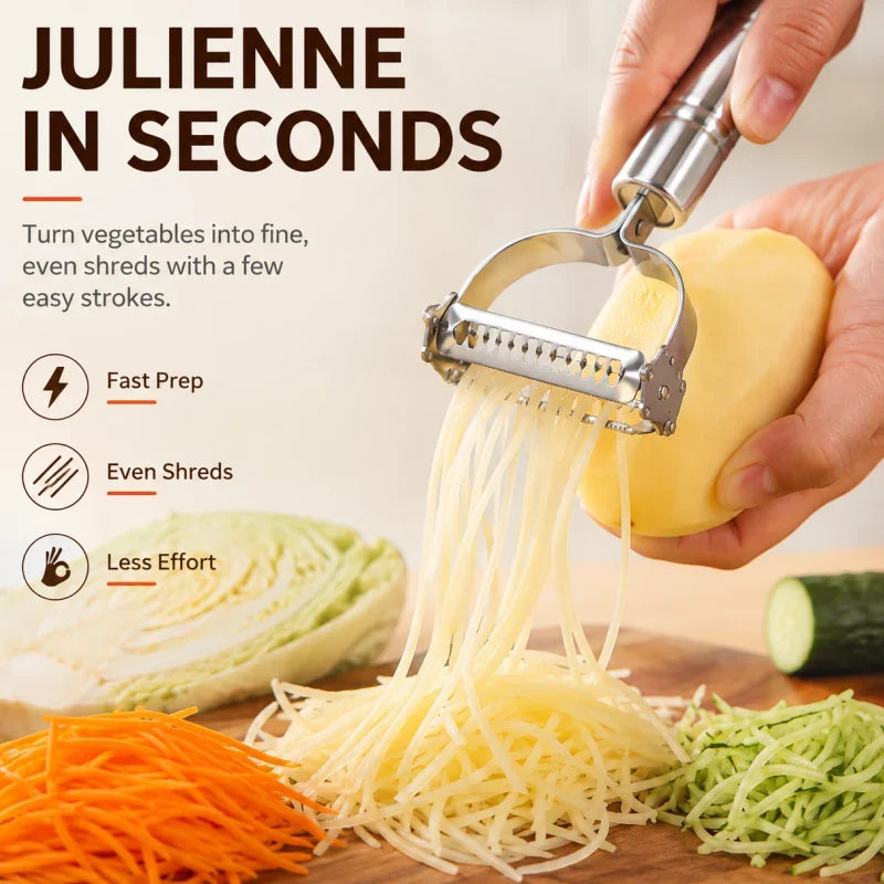 Dual-Edge Artisan Slicer — Effortless Prep Confidence