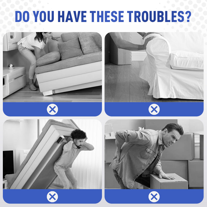 Furniture Lifter — Heavy-Duty Glides, Floor Protection