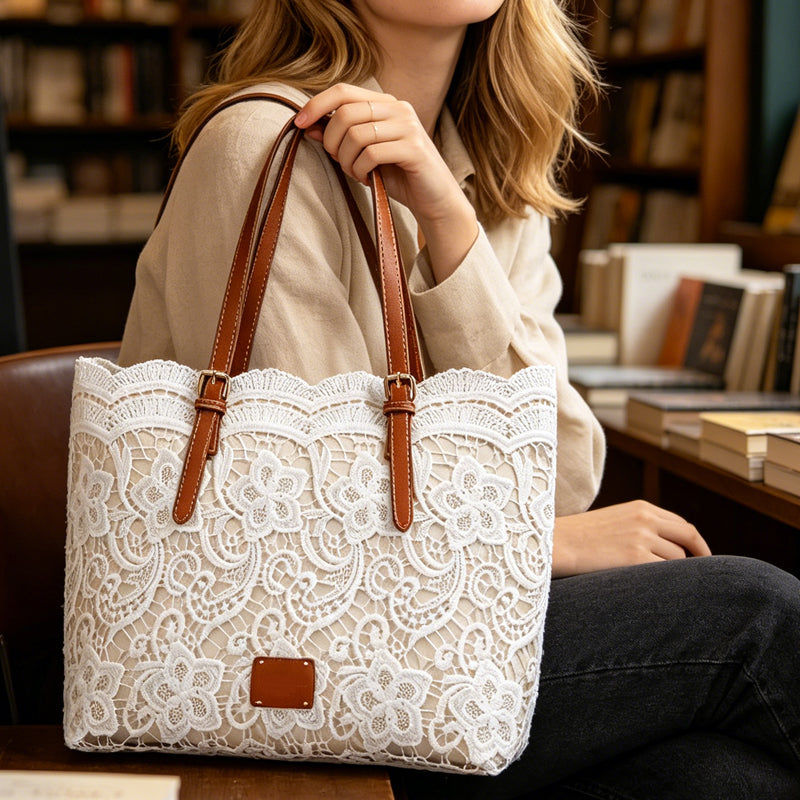 Amara — Elegant Lace Tote | 50% OFF