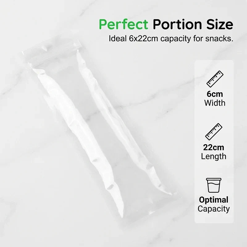 ChillZip 50pcs — Self-Sealing Ice Pop Bags | 50% OFF
