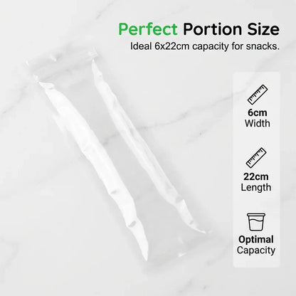 ChillZip 50pcs — Self-Sealing Ice Pop Bags | 50% OFF