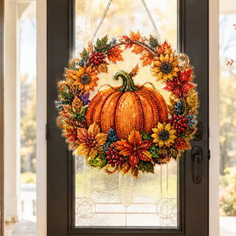 Autumn Radiance Wreath — Cozy Glow Every Day