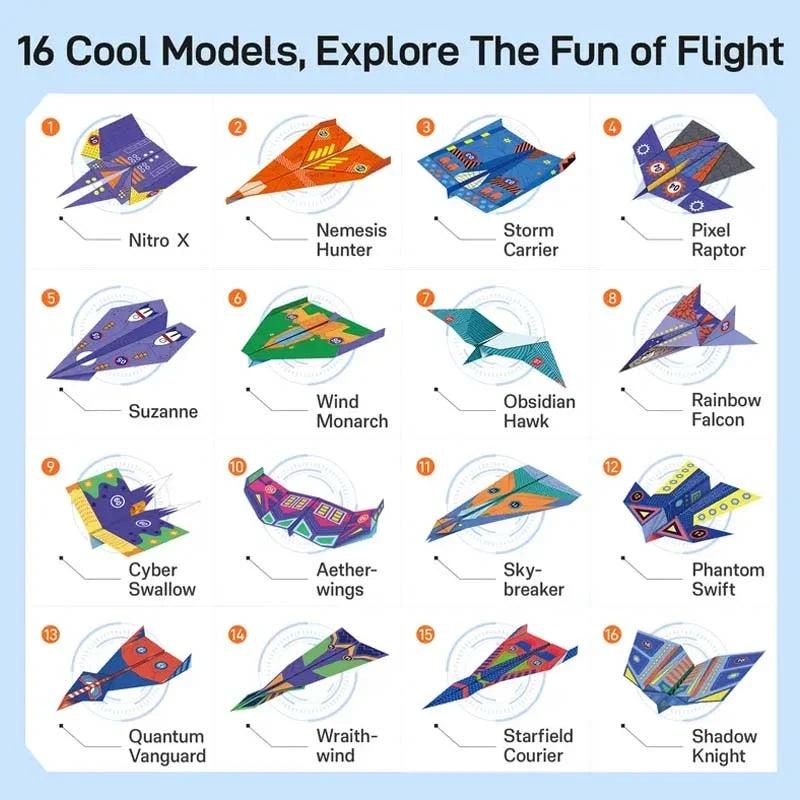 AeroCraft Pro — Kids Paper Airplane Set | 50% OFF