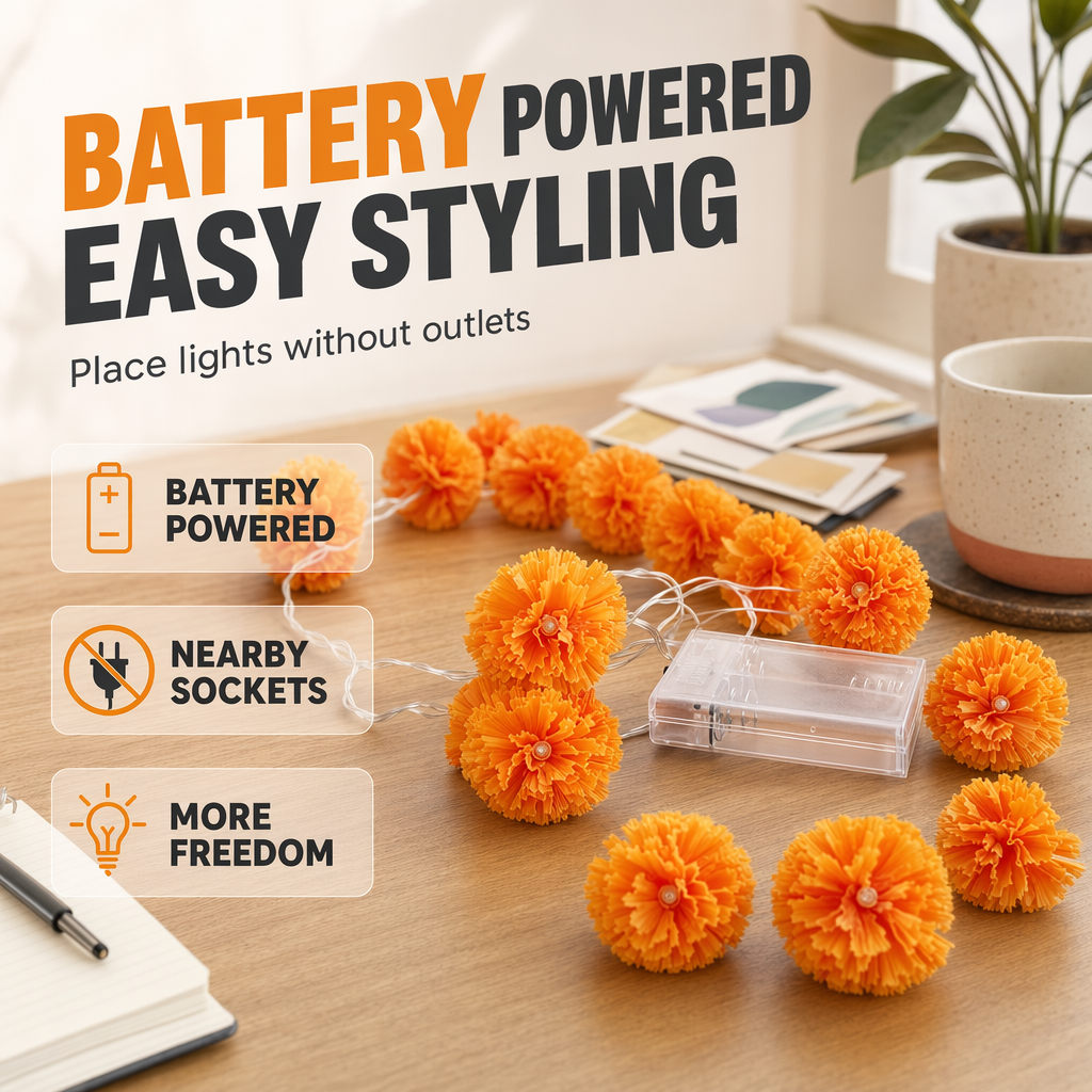 EmberBloom Marigold Lights — Cozy Glow, Instant Magic