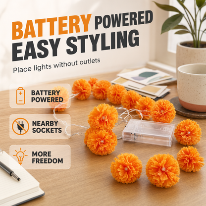 EmberBloom Marigold Lights — Cozy Glow, Instant Magic
