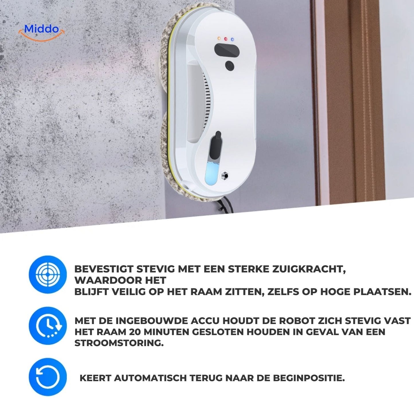 CleanSweep Window Robot — Effortlessly Sparkling Clean Surfaces