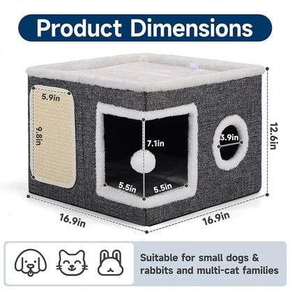CozyNest Cat Hideaway — Ultimate Calm, Playful Comfort