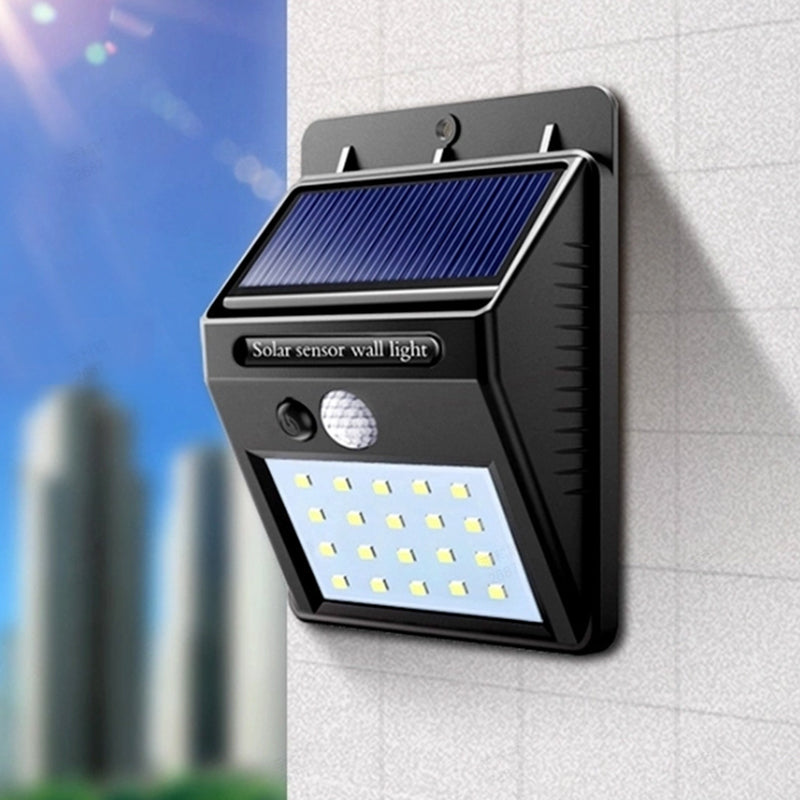 Solar-Powered LED Motion Sensor Lamp — Bright Security Light