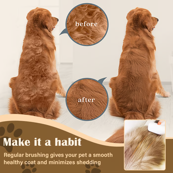 FluffEase — Detangling Grooming Comb | 50% OFF