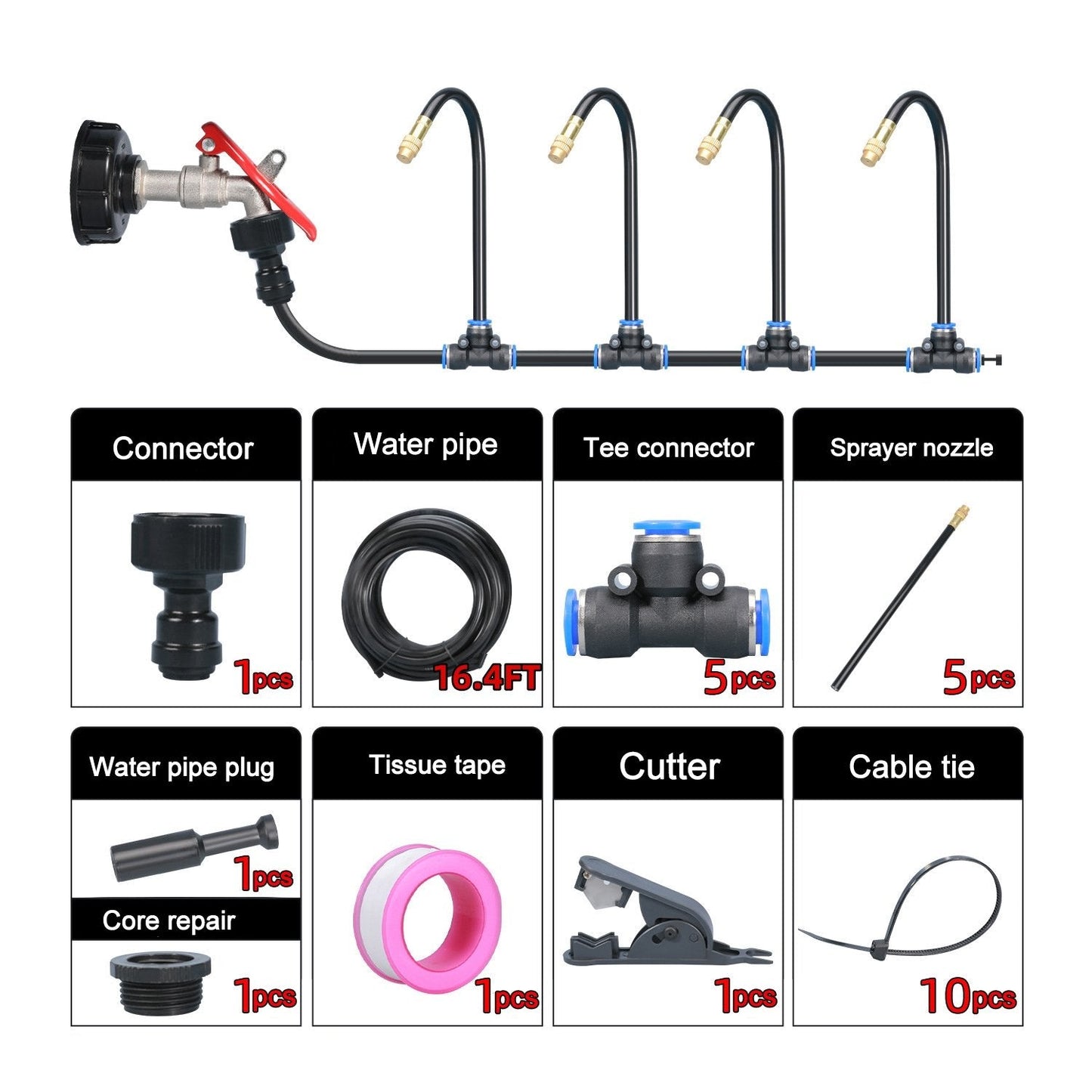 HydraMist Pro — Slim Sprinkler System | 50% OFF