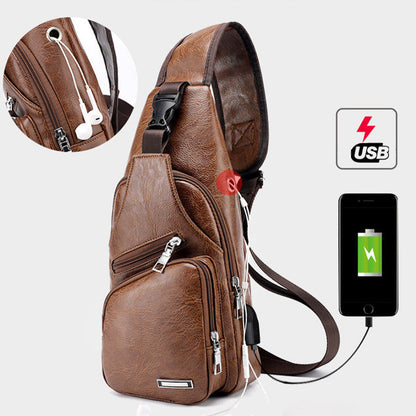 VeroCrest Leather Chest Bag — Master Your Day Effortlessly