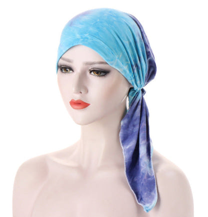 Ava — Floral Pre-Tied Headscarf with Soft Comfort