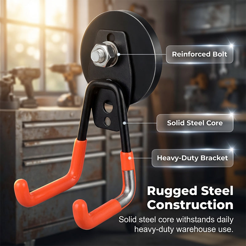 TitanGrip Magnetic Double-Claw Hook — Instant Clutter Control