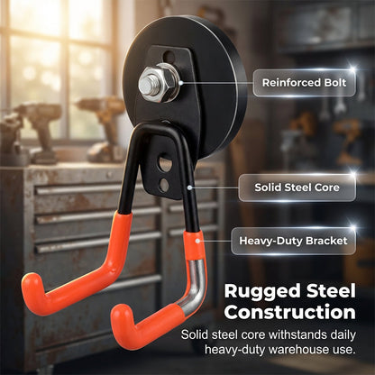TitanGrip Magnetic Double-Claw Hook — Instant Clutter Control