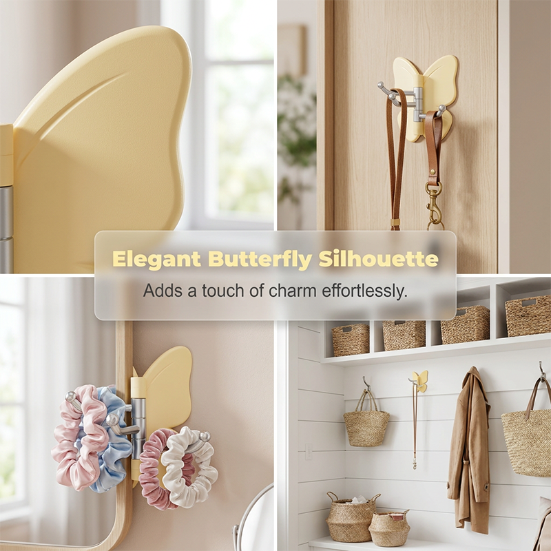 Smart 3-Arm Swivel Hook — Instantly Organized, Effortlessly Elegant