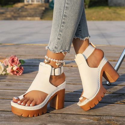 Brielle – Women's Comfortable Sandals with Elevated Heel Height and Adjustable Fit