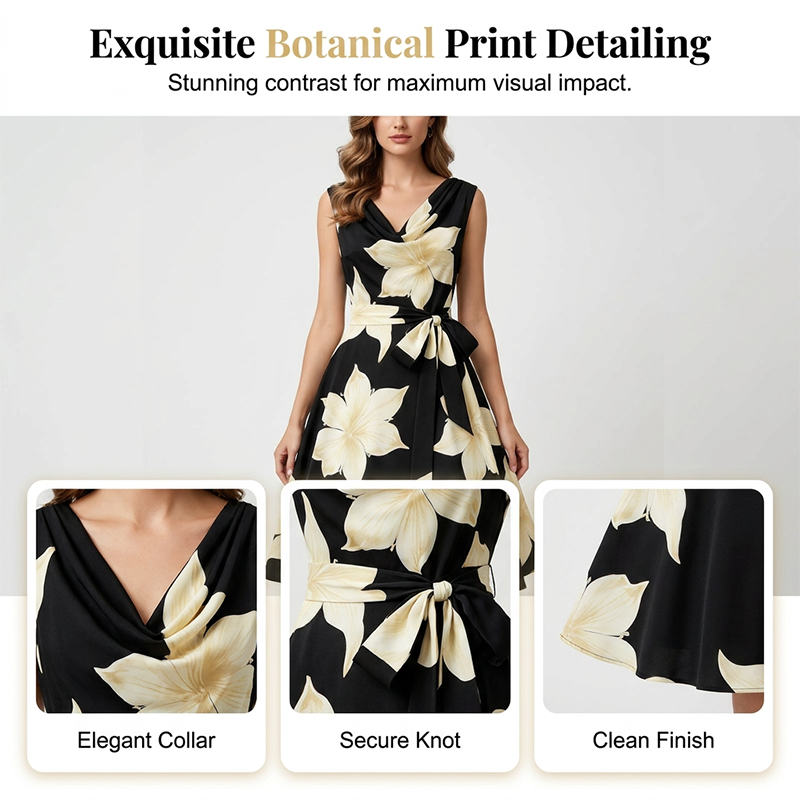 Sophia — Women's Breathable Floral Curve-Enhancing Dress