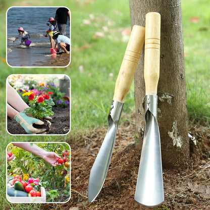 Spade with Wooden Handle Made of Manganese Steel — Effortless Precision Power