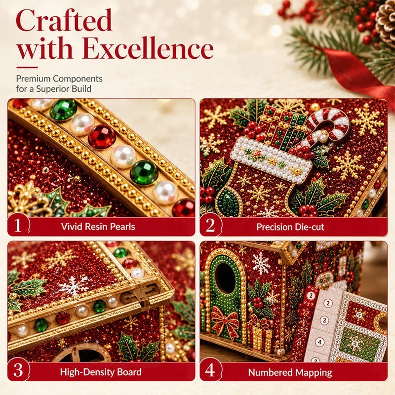 CrystalFrost 3D Bead Art Christmas Kit — Ignite Festive Joy