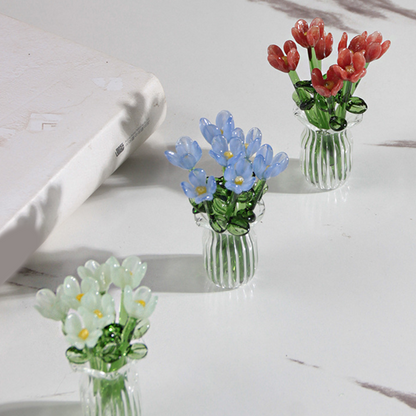 MiriFlor Mini Glass Flowers — Effortless Color Magic