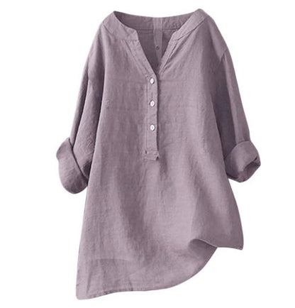 Heidi – Women's Casual Dress with V-Neck and Adjustable Sleeves