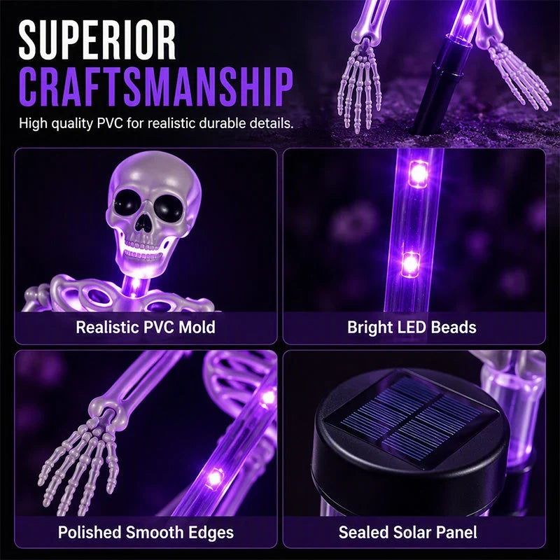 GlowPhantom — Solar Skeleton Halloween Stake Light | 50% OFF