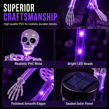 GlowPhantom — Solar Skeleton Halloween Stake Light | 50% OFF