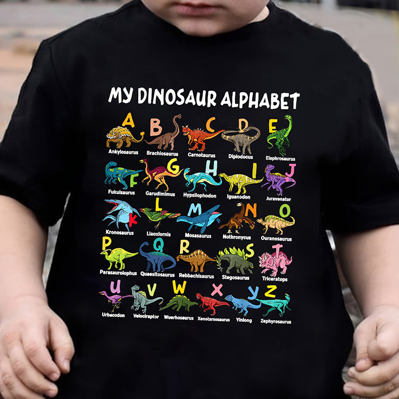 Dinosaur Alphabet Tee — Comfortable Learning Fun