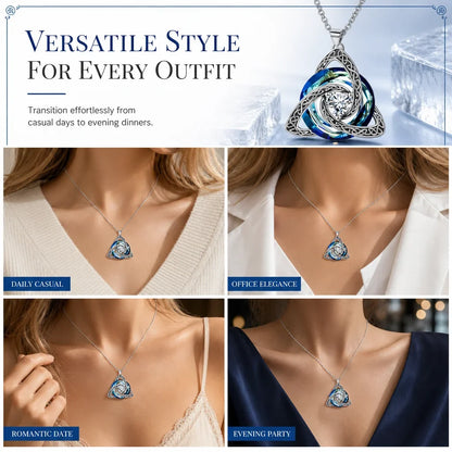 LunaKnot — Celtic Birthstone Pendant Necklace | 50% OFF